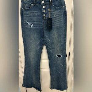 BNWT Indigo Rein High Rise Flare Jeans - Size 17